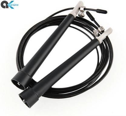 A.K 10 Feet Long Adjustable Steel Cable Wire Jumping Rope Speed Skipping Rope