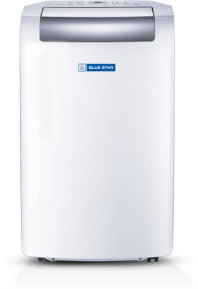Blue Star 1 Ton Portable with Multi Sensors, Self Diagnosis Hydrophilic Gold Fins for Protection AC - White, Grey