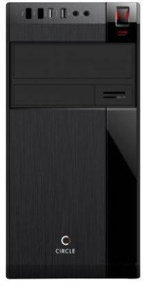Circle Desktop Cabinet with SMPS (Black) GAMING CABINET Cabinet with USB 2.0 and USB 3.0 Ports Compatible with Gaming Console