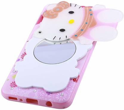 Dream2Cool Back Cover for Samsung Galaxy A20 Girls Makeup Mirror Kitty