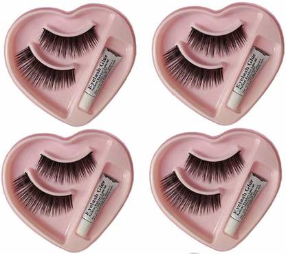 Shopeleven 002 False eyelash [pack of 4] waterproof & Reusable 