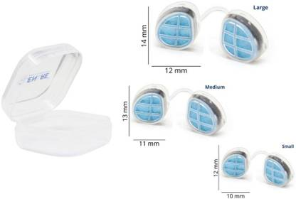 Clenare Invisible Nasal Filter Body (SMALL + MEDIUM + LARGE) (ROUND) (FAMILY PACK) Nose Clip