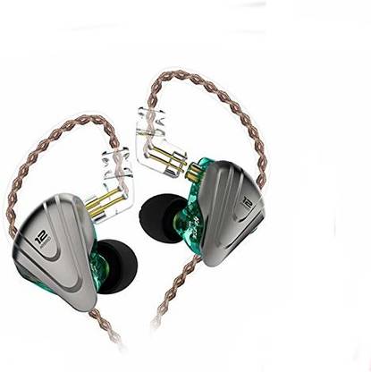 Bowzar KZ ZSX Terminator Metal Headset 5BA+1DD Hybrid 12 U Wired