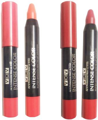 Vov 1 INTENSE COLOR SUPER SMOOTH PEACH MATTE LIP CRAYON + 1 INTENSE COLOR SUPER SMOOTH MAROOM MATTE LIP CRAYON