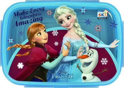 SKI Disney Frozen Snap lock Steel Lunch Box 2 Containers Lunch Box 2 Containers Lunch Box