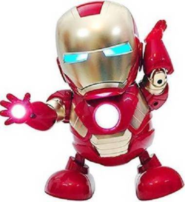 Haulsale Battery Operated Dancing Superhero with Openable Mask , Lights and Music, Interactive Toy for Kids
