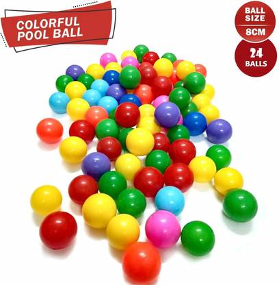 Archana Novelty Pack of 24 Colorful Balls for Ball Pools/ Ball pits