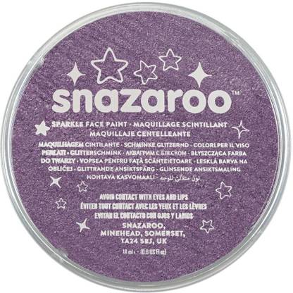 Snazaroo Sparkle Face Paint - Sparkle Lilac - 18 ML