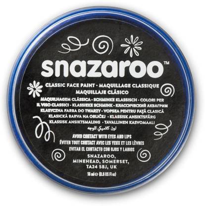 Snazaroo Classic Face Paint - Black - 18 ML