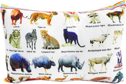 ASOKAM Microfibre Baby Pillow Pack of 1 Animals