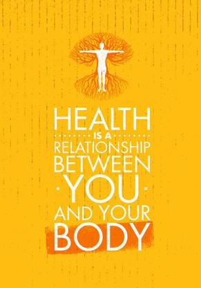 health is a Sticker Poster|motivational quotes|inspirational quotes Paper Print