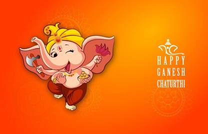 happy ganesh chaturthi M Paper Print