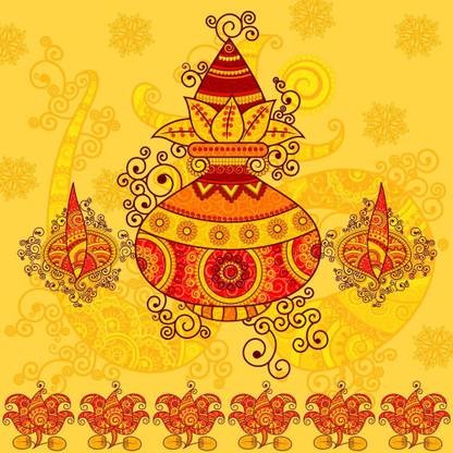 new design kalash Paper Print