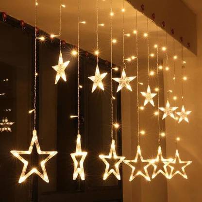 Lovey Retailers Star Lights / Bedroom and Room wall Decoration lights / Star Shaped LED Warm White Lights Pendants Ceiling Lamp