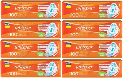 Whisper Sanitary Napkins with Wings - 7 Pads Sanitary Pad
