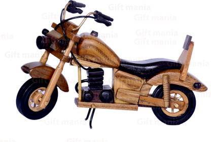 TGM Wooden bike Decorative Showpiece  -  12 cm