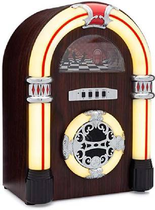ClearClick Jukebox Bluetooth Speaker Lights Aux-in - Retro Style Handmade Bluetooth Speaker
