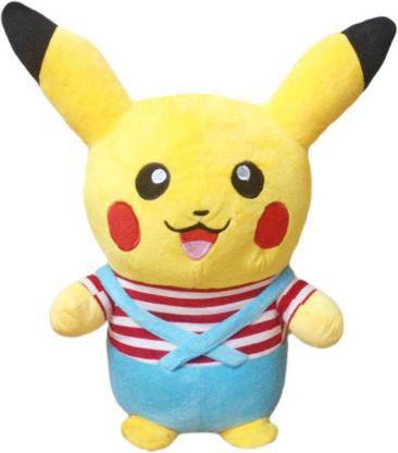 kachwaya traders COMBO OF PIKACHU SOFT TOY WITH 4 RANDOM SPRING EMOJI FOR KIDS  - 30 cm