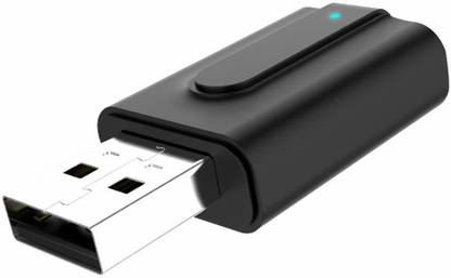 Bhavi Bluetooth Music Receiver & Transmitter Adapter Bluetooth Transmitter Receiver 2 in 1 Bluetooth 5.0 Transmitter Receiver 3.5mm Wireless Stereo Audio Adapter Bluetooth