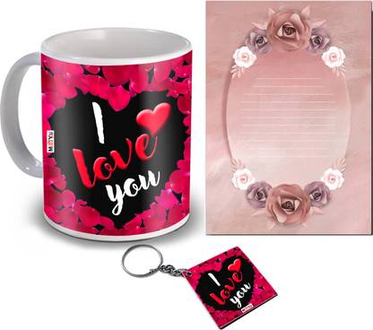 Flipkart SmartBuy Mug, Keychain, Greeting Card Gift Set