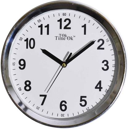 TOk Time Ok Analog 20 cm X 20 cm Wall Clock