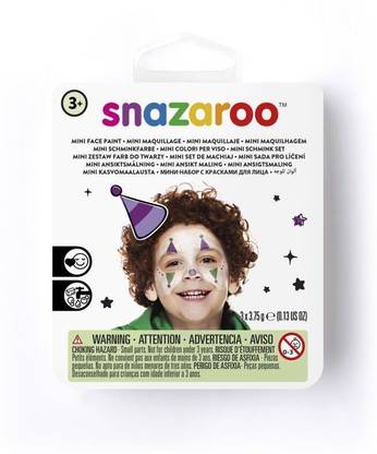 Snazaroo Mini Face Paint Kit - 3 x 2 ML Pans - Jester
