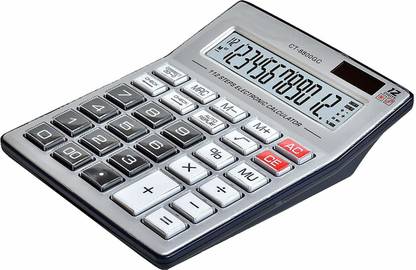 Villy Premium Quality Big Display/Big Button 12 Digit Mirror Button Basic  Calculator
