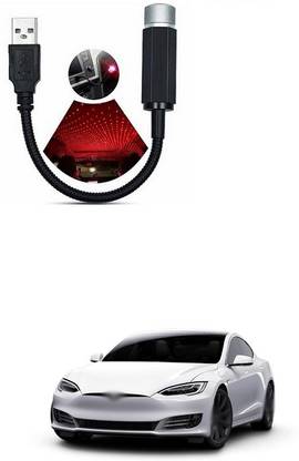 PRTEK Car USB Atmosphere Ambient Star Light car Interior Lights LED Decorative armrest Box car roof Full Star Projection Laser car Interior Atmosphere Lights A232 Car Fancy Lights