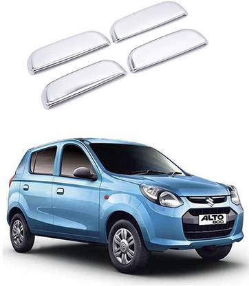 Utkarsh (Set Of 4pc) Stylish Car Door Catch/Handle Cover Chrome Finishing (Silver) Color Auto Accessories Suitable For Alto 800 Car Grab Handle Cover