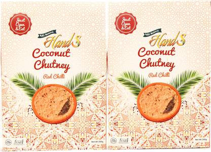 Hands Coconut Chutney Red Chilli - 200gms (Pack of 2) Chutney Paste