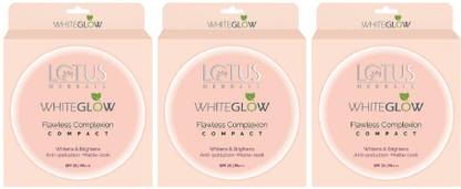 LOTUS WHITEGLOW FLAWLESS COMPLEXION COMPACT ( Pack Of 3 ) Compact