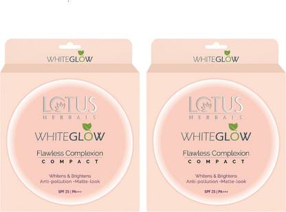 LOTUS WHITEGLOW FLAWLESS COMPLEXION COMPACT ( Pack Of 2 ) Compact