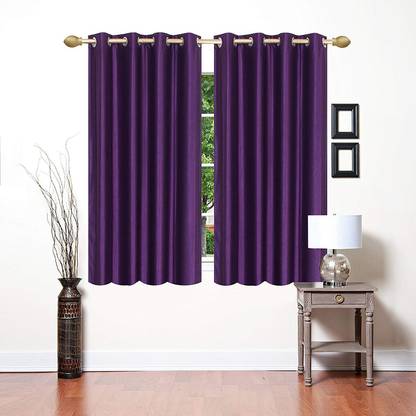 JORICHO 182.8 cm (6 ft) Polyester Room Darkening Shower Curtain (Pack Of 2)