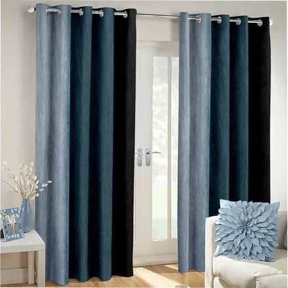 Dehati Homez 152 cm (5 ft) Polyester Room Darkening Window Curtain (Pack Of 2)