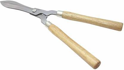 KT Mart Hedge Shear Wooden Handle Lawn or Grass Cutter Hedge Shear