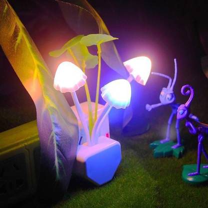 TRENDBIT mushroom light | mushroom shape led light | night light | bed light | colour changing | (set of 1) Night Lamp