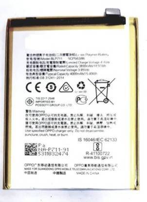 mobi com Mobile Battery For  OPPO A1K (BLP711) - 4000 Mah Original Battery LI-POLYMER