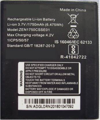mobi com Mobile Battery For  ZEN ZEN1750CSSE01 ( 1750 MAH LI-ION )