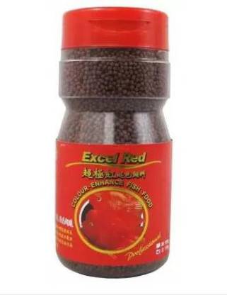 AIM Excel red Colour Enhance Fish Food 0.1 kg Dry Young Fish Food