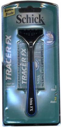 Schick Tracer Fx Razor W/ 2 Refill Blade, Men & Women