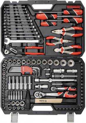 YATO YT-38901 Socket Set 1/4Inch , 1/2Inch A professional tool kit that has been developed to meet the needs of specialized car and mechanical services Socket Set