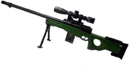 SWEINT PUBG AWM Sniper Toy Gun with Laser Target Big Size PUBG Battleground Toy Gun Armor Sets (Multicolor) Guns & Darts