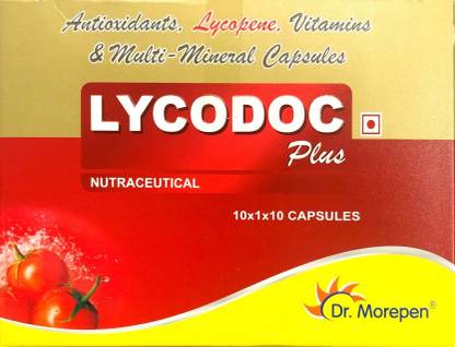 Dr. Morepen Lycodoc Plus Lycopene & Multivitamin Capsules Pack of 90