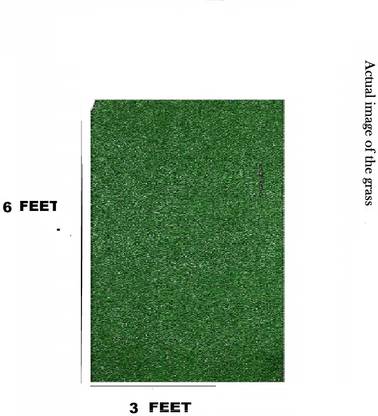 Worthful Creations 1 Piece Carpet Size: (6x3 Feet) or (72"x36" Inches) or (182x91 CM) Artificial Turf Sheet