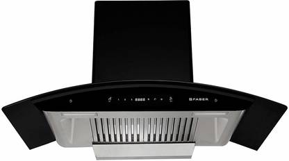 FABER Hood Primus Plus Energy TC HC BK-N 90 cm Auto Clean Wall Mounted Touch & Gesture Control 1500 CMH Chimney