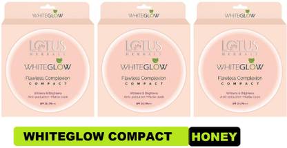 LOTUS WHITEGLOW FLAWLESS COMPLEXION COMPACT ( Pack Of 3 ) Compact