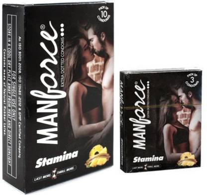 MANFORCE Pineapple Stamina Extra Time (13 Condoms) Condom