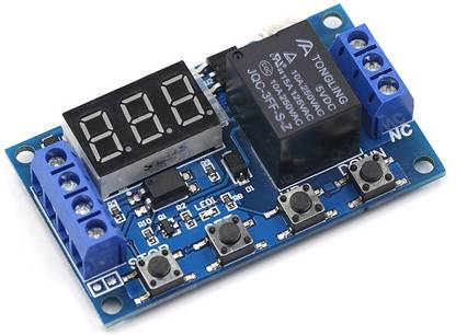 Solnoi Electronics DC 6-30V LED Display Automation Cycle Delay Timer Control Off Switch Delay Time Relay Timer Counter and Clock Electronic Hobby Kit