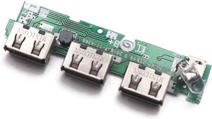 Electronic Spices 3 USB 5V 1A Mobile Power Bank Charger Controller Module Step Up Boost Power Module Lithium Battery Charging Board LED Electronic Components Electronic Hobby Kit
