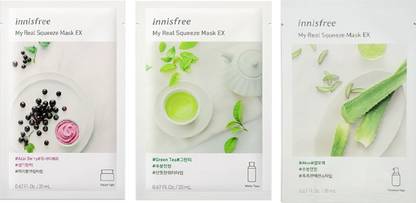 innisfree My Real Squeeze Mask EX Combo